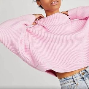 NWOT free people Emmy mock neck sweater size medium.